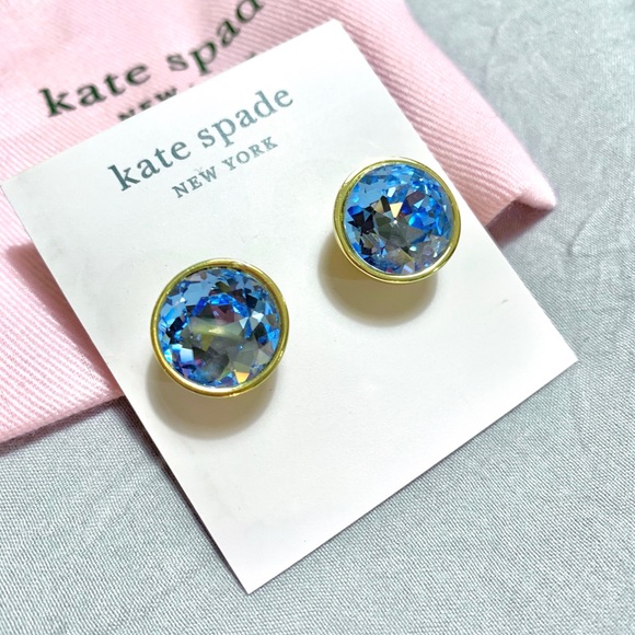 Kate Spade Blue Reflecting Pool Stud Earrings - Picture 8 of 16